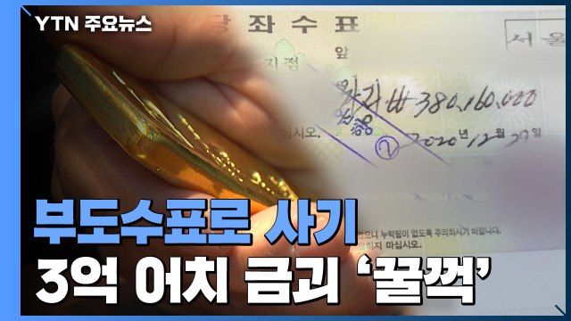 [제보는Y] ○○건설 과장인데 수표 사기로 3억 원대 금괴 '꿀꺽'