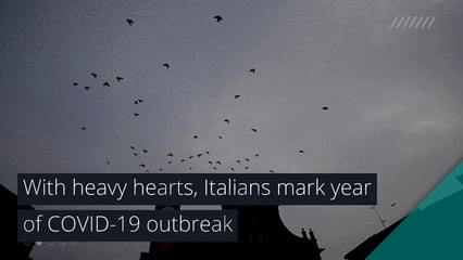 With heavy hearts, Italians mark year of COVID-19 outbreak, and other top stories in health from February 22, 2021.