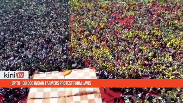 Up to 130,000 Indian farmers protest farm laws