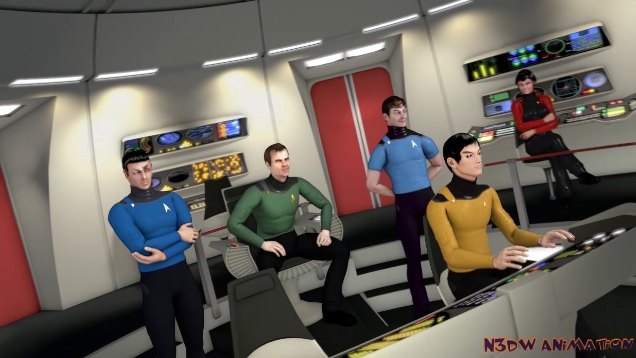 Star trek phase ii bridge & character test