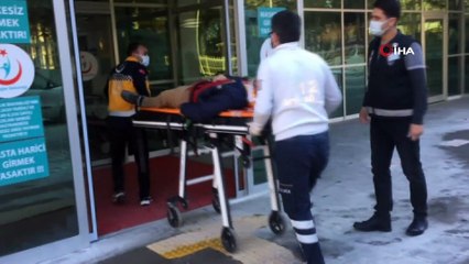 Yola çıkan köpeğe çarpan cip şarampole indi, sürücü yaralandı