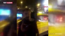 Bakırköy’de 2 saldırgan İETT otobüsünün önünü keserek tehdit etti