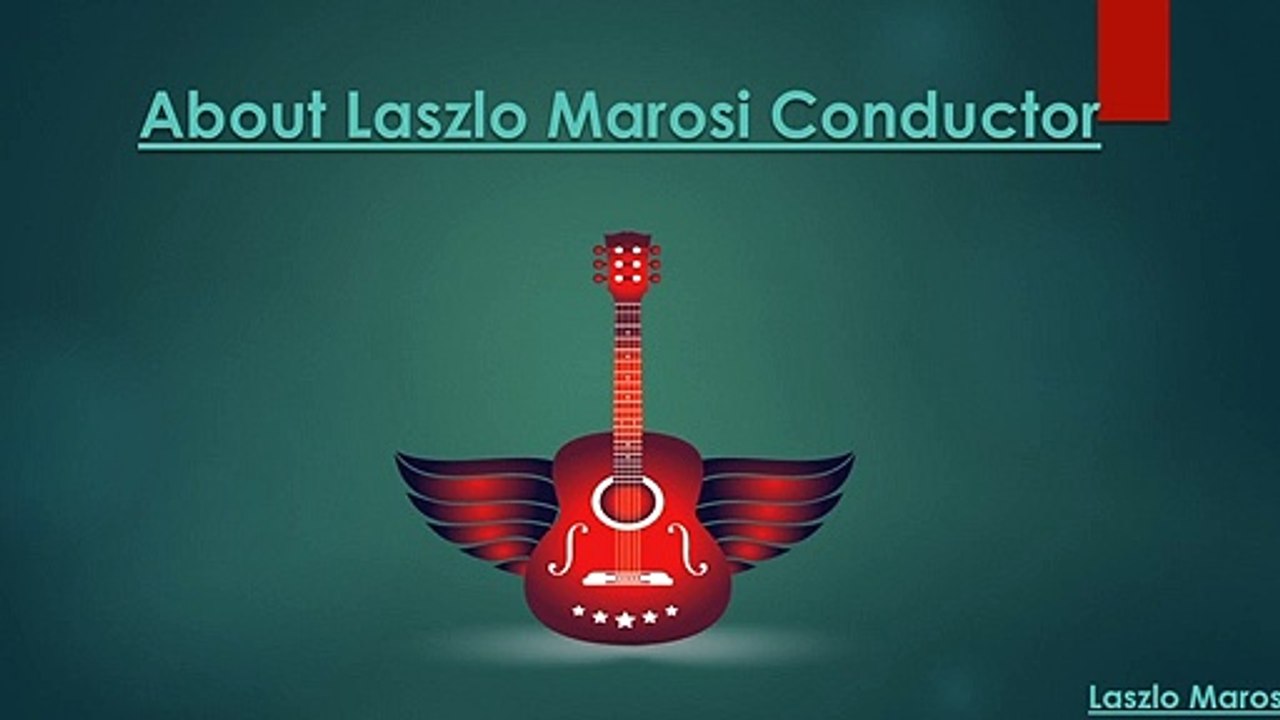 Laszlo Marsoi Music Director,