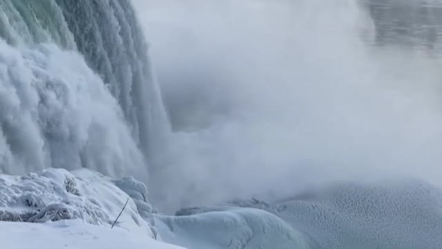 Las cataratas del Niágara, espectaculares tras las últimas nevadas