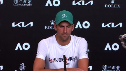 Open d'Australie 2021 - Novak Djokovic : "It's a tear ... and you'll get to see it all in the documentary we're planning to release"