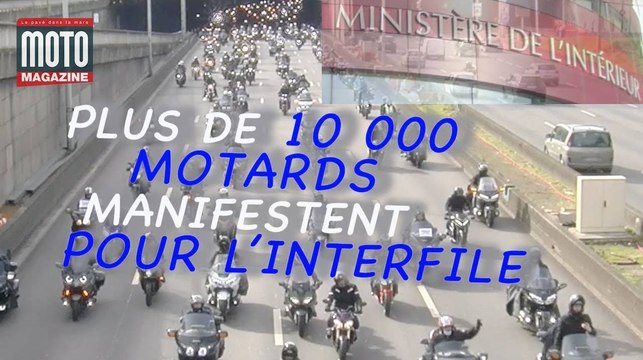 Les motards manifestent pour la légalisation de l'interfile - MOTO MAGAZINE