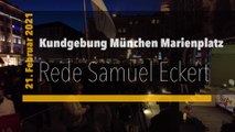 Kundgebung München Samuel Eckert