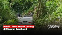 Mobil Travel Masuk Jurang di Waluran Sukabumi