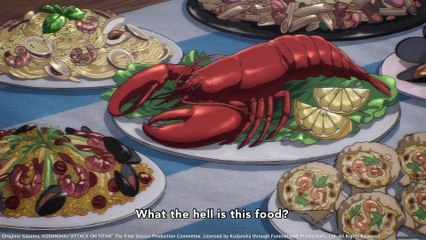 Attack on Titan Final Season - Clip - Sasha VS Seafood
