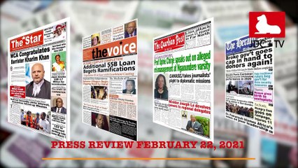CAMEROONIAN PRESS REVIEW OF FEBRUARY 22, 2021