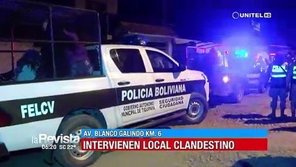 Cerca de 100 personas fueron detenidas en un local que operaba de manera clandestina