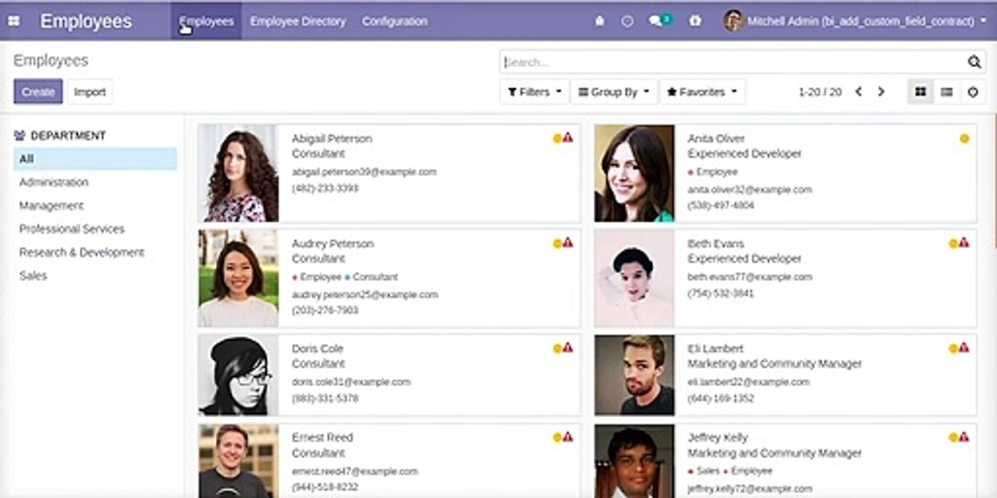 How to Add Custom Fields on Employee Contract View | Odoo Apps Features