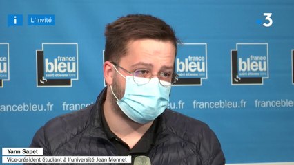 Yann Sapet, vice-président étudiant à l'université Jean-Monnet à Saint-tienne