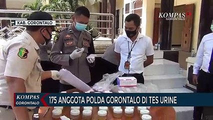 175 Anggota Polda Gorontalo Dites Urine
