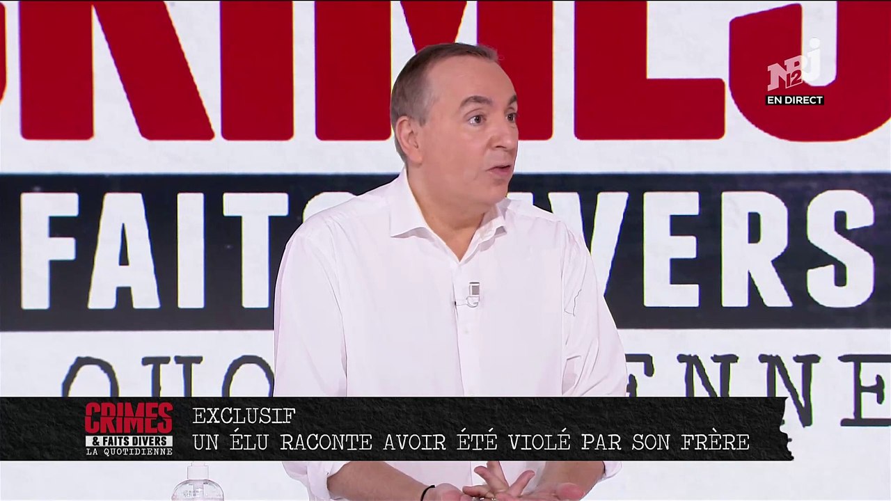 Dans "Crimes et Faits Divers", Philippe Bouriachi, élu Europe Ecologie Les Verts, a raconté avoir été violé par son propre frère - VIDEO