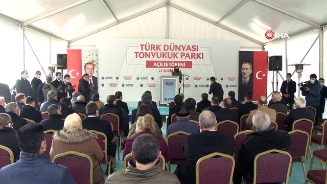 'Türk Dünyası Tonyukuk Parkı' ve Bilge Tonyukuk Yazıtı’nın açılışı TBMM Başkanı Şentop tarafından yapıldı