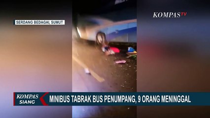 Tabrakan Maut Mobil Hajar Bus Penumpang, 9 Tewas