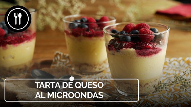 Cómo hacer tarta de queso al microondas