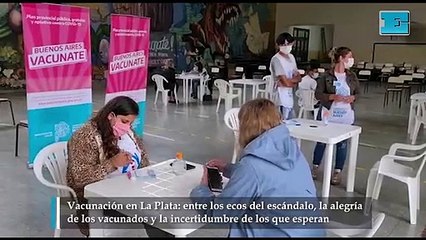 Sigue la vacunación en La Plata tras el escándalo en el Ministerio de Salud de Nación