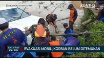 Evakuasi Mobil Tercebur Ke Sungai, Korban Belum Ditemukan