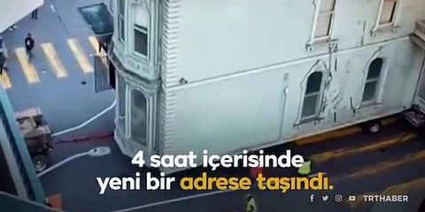 ABD'de 138 senelik bina, yeni adresine böyle taşındı