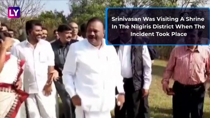 Tamil Nadu Minister Dindigul Sreenivasan Gets Tribal Boy To Remove His Footwear, Now Wants To Apolog