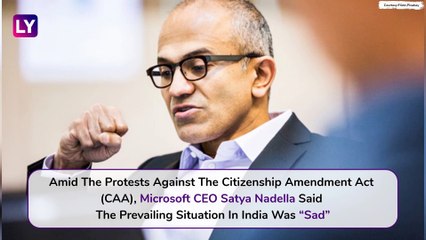 Satya Nadella, Microsoft CEO On CAA And Immigration: I Think Whats Happening Is Sad