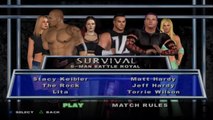 Here Comes the Pain Stacy Keibler vs The Rock vs Lita vs Matt Hardy vs Jeff Hardy vs Torrie Wilson