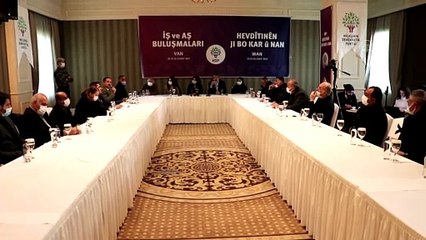 VAN - HDP Eş Genel Başkanı Buldan, iş insanlarıyla bir araya geldi