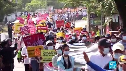 Coup d'État en Birmanie : forte mobilisation malgré les menaces de la junte