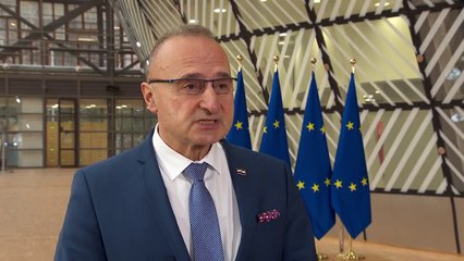Gordan Grlić Radman, Minister from Croatia at the Foreign Affairs Council in Brussels
