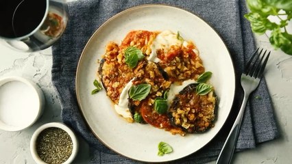 Sheet Pan Eggplant Parmesan