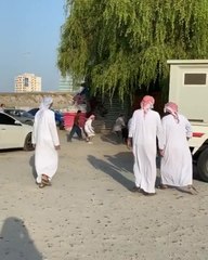 بالفيديو هروب أضاحي من الذبح قفزاً في البحر وآخر في البر