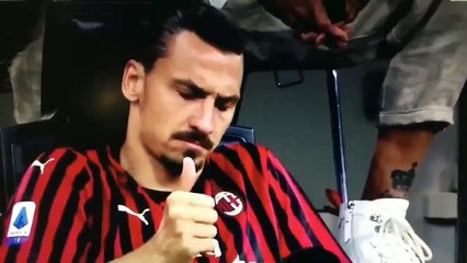 بالفيديو.. مشادة بين إبراهيموفيتش ومدرب ميلان اعتراضاً على الاستبدال