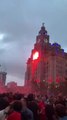 بالفيديو.. حريق هائل في احتفالات ليفربول بالدوري الإنجليزي