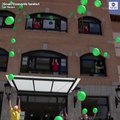 بالفيديو.. دار تمريض في إسبانيا تطلق بالونات احتفالا بعدم تسجيلها إصابات جديدة بـ 