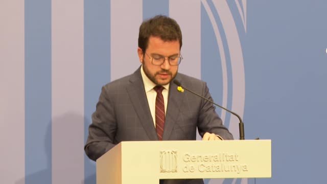 Pere Aragonès: El saqueo de un comercio o la quema de mobiliario público no son libertad de expresión ni de manifestación