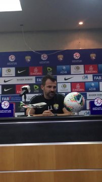 بالفيديو.. مدرب العين: هكذا سأوقف خطورة لاعب الجزيرة عموري