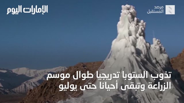 شاهد.. جليد اصطناعي لمكافحة تغير المناخ