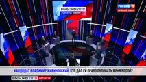 بالفيديو.. مرشحان لرئاسة روسيا يتبادلان السباب والرشق بالماء في مناظرة تلفزيونية
