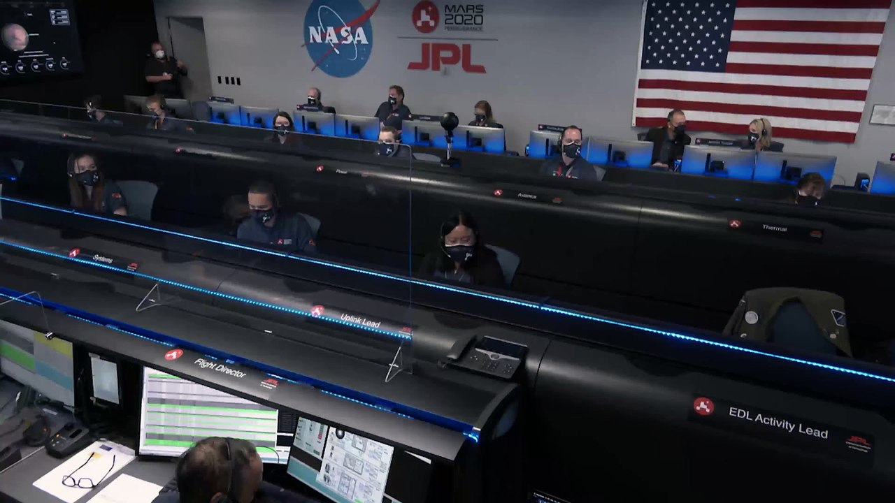 Perseverance Rover’s Descent and Touchdown on Mars