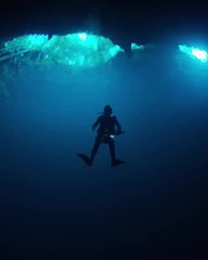 «سينوتي».. حكاية كهوف ساحرة غاص فيها حمدان بن محمد