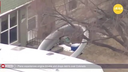 Plane experiences engine trouble and drops debris over Colorado
