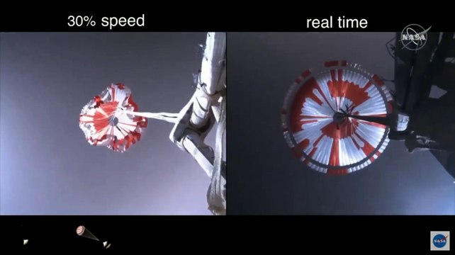 Así descendió y aterrizó en Marte el rover Perseverance de la NASA