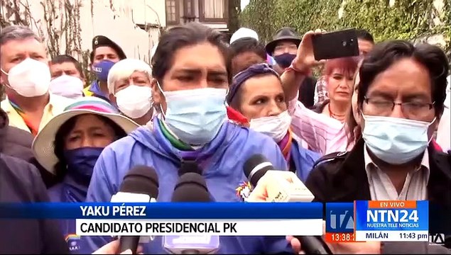 Candidato Yaku Pérez insiste que hubo fraude en las elecciones presidenciales de Ecuador