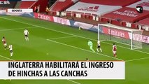 Inglaterra habilitará el ingreso de hinchas a las canchas