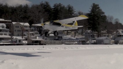 This lake transforms into the only approved ice runway in the continental U.S.