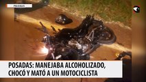 Posadas: manejaba alcoholizado, chocó y mató a un motociclista