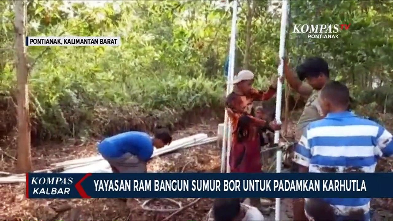 Antisipasi Karhutla, Yayasan Rumah Amal Muwahiddin Bangun Sumur Bor di Parit Demang