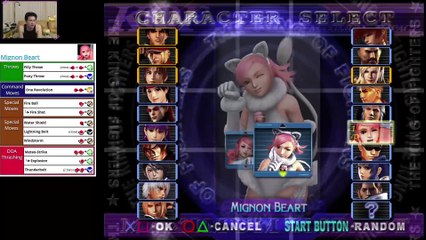 (PS2) KOF Maximum Impact - 05 - Mignon Beart - Lv Maniac ... It's zoning time!